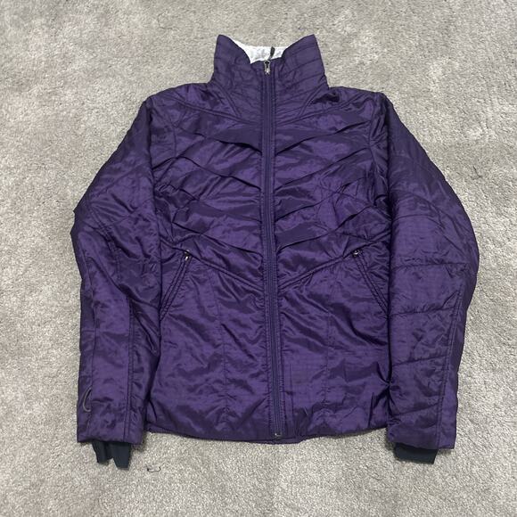 Columbia Interchange Omni Heat Women's Jacket Purple Fur Collar Size Medium - Picture 1 of 6
